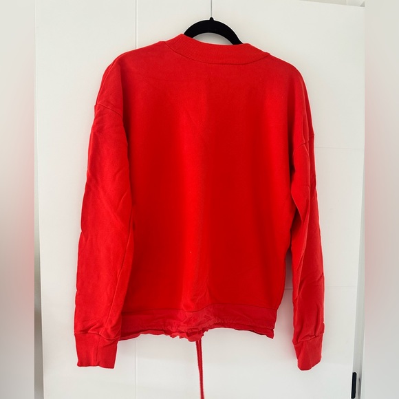 Scotch & Soda Red Crewneck with drawstring and pockets - Picture 3 of 4